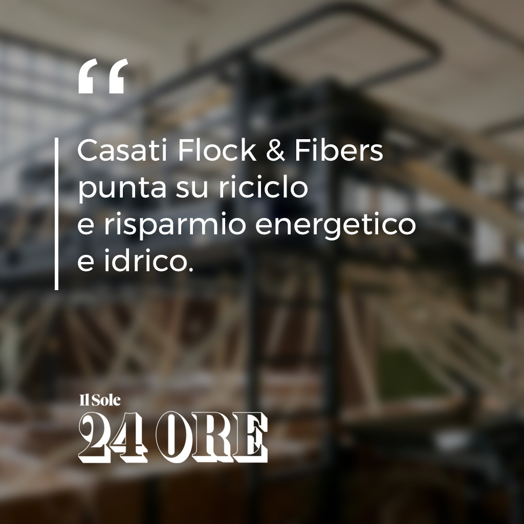 Sole24ore casatiflock punta sul riciclo